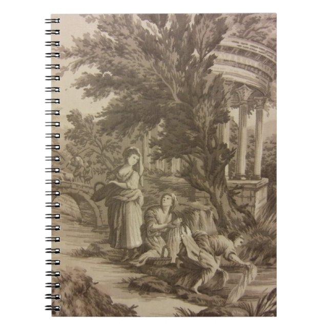 Carnet Toile - Journée de lavage à la rivière (Devant)