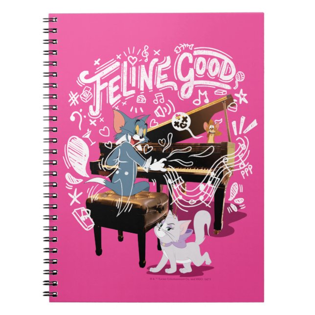 Carnet Tom & Jerry Play Piano - Feline Good (Devant)