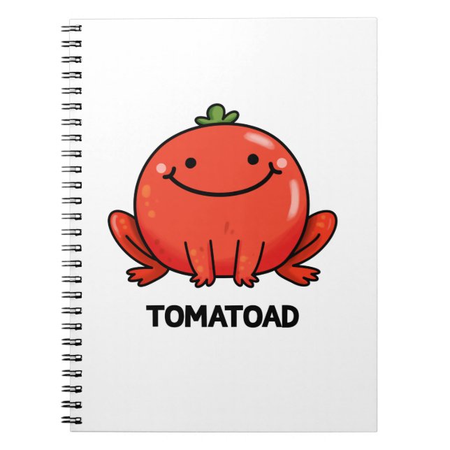 Carnet Tomatoad Funny Tomato Toc Pun (Devant)