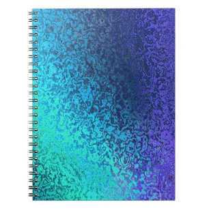 Carnet Tons de Classeur de la spirale bleue