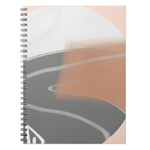 Carnet Tons de terre assourdis soleil art minimaliste 