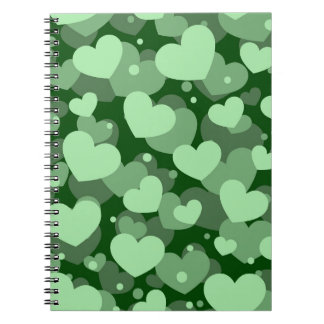 CARNET TONS D'EAU VERTE COULEUR AMOUREUX COURS