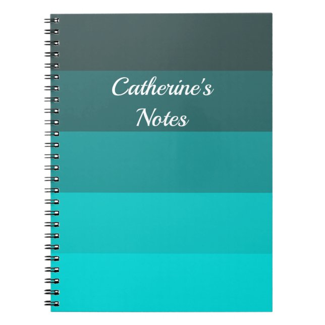 Carnet Tons Turquoise (Devant)