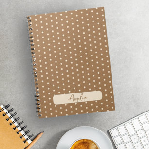 Carnet Tortilla Brown et pois beige