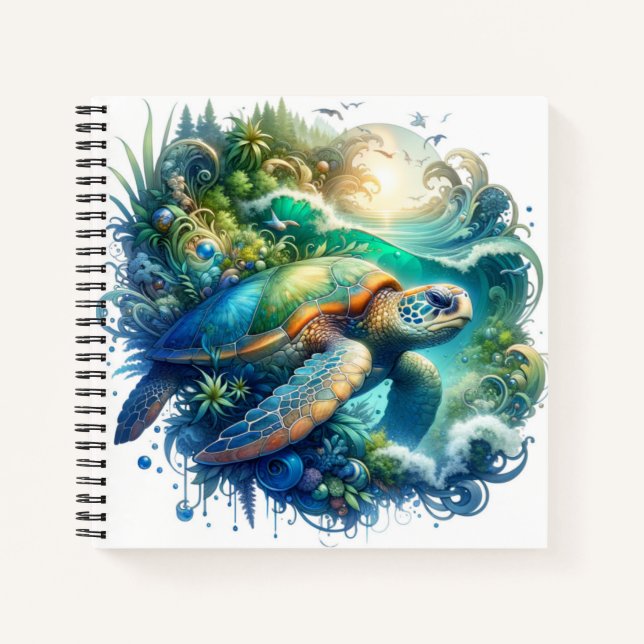 Carnet Tortue de mer (Devant)