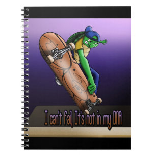 Carnet Tortue et planche à roulettes