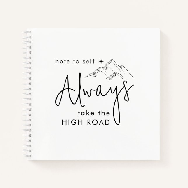 Carnet Toujours prendre la route haute motivation (Devant)