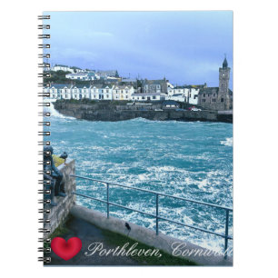Carnet Tour d'horloge Porthleven + Attente De La Sculptur