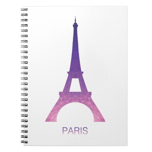 Carnet Tour Eiffel abstrait (Devant)