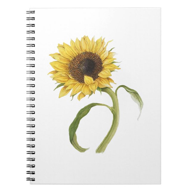 Carnet tourbillon de tournesol (Devant)