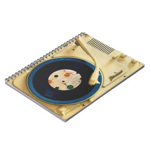 Carnet Tourne-disque vintage