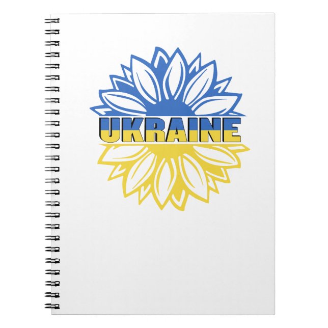 Carnet Tournesol bleu et jaune. ukrainien (Devant)