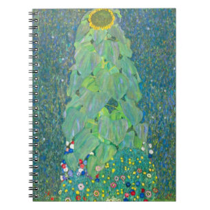Carnet Tournesol de Klimt, Fleurs Vintages Art Nouveau