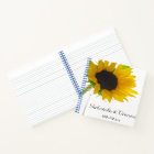 Tournesol jaune sur Mariage blanc
