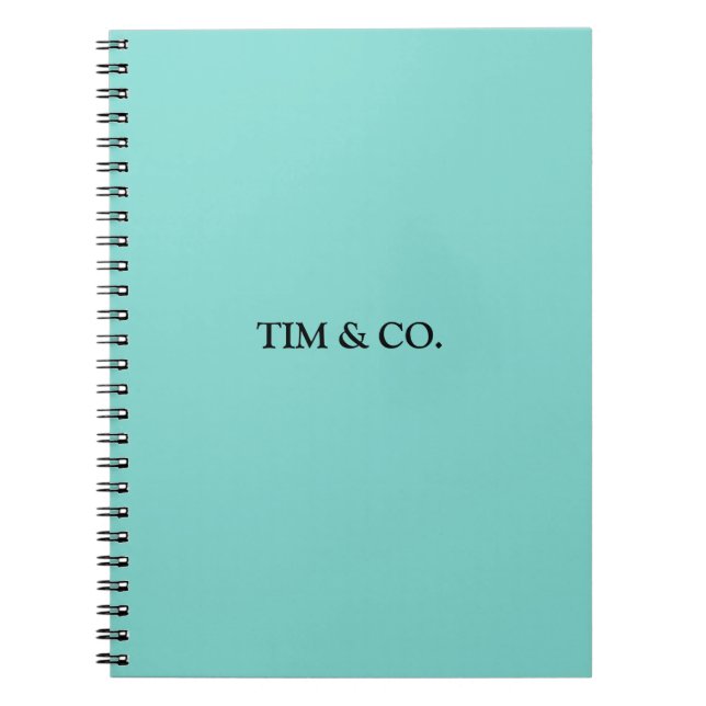 CARNET TOURQUOISE BLUE PERSONNALISABLE (Devant)