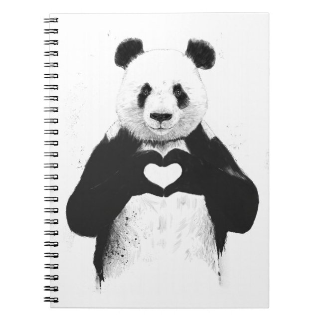 Carnet Tout ce dont tu as besoin, c'est d'amour (Devant)