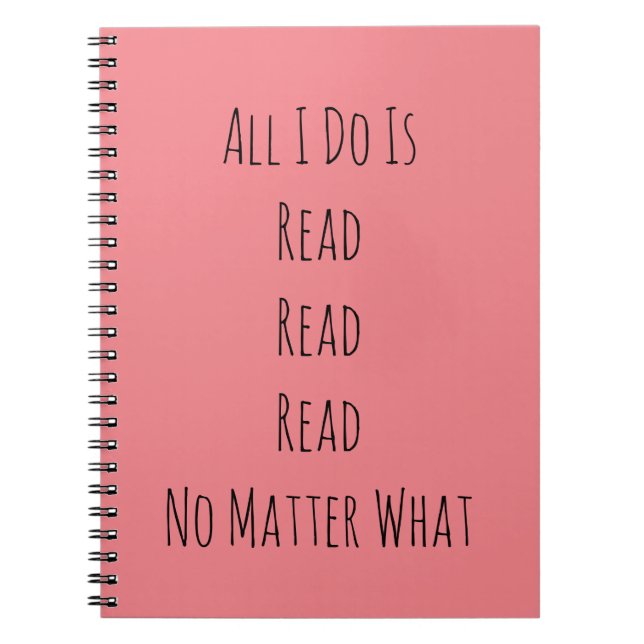 Carnet Tout ce que je fais est lu (Devant)