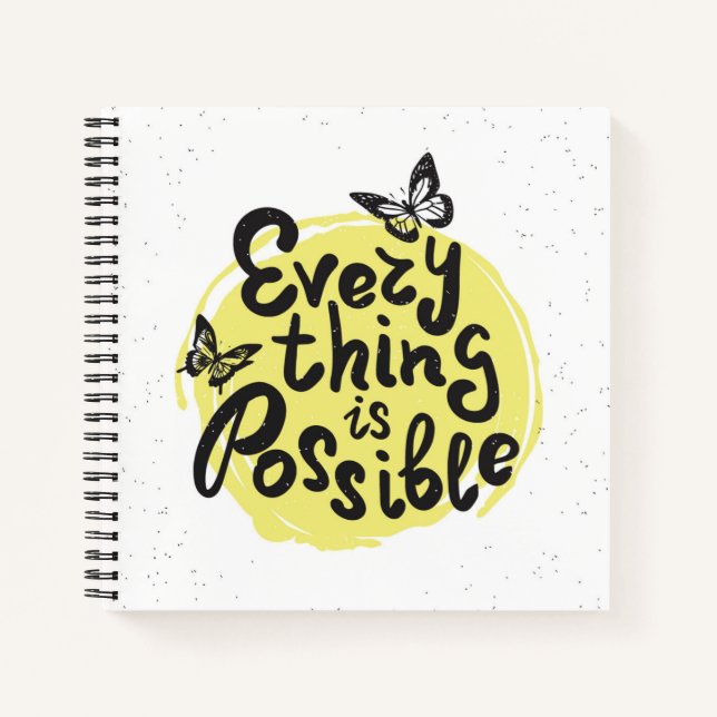 Carnet Tout est possible (Devant)