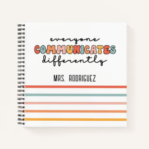 Carnet Tout Le Monde Coloré Communique Différemment