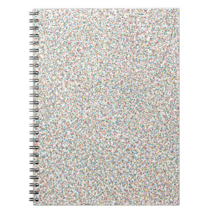 Carnet Toute la gamme de couleurs arc-en-ciel tachetée