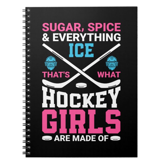 Carnet Toutes les filles de hockey sur glace (Devant)