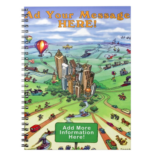 Carnet Toutes les routes mènent à Atlanta Georgia (Devant)