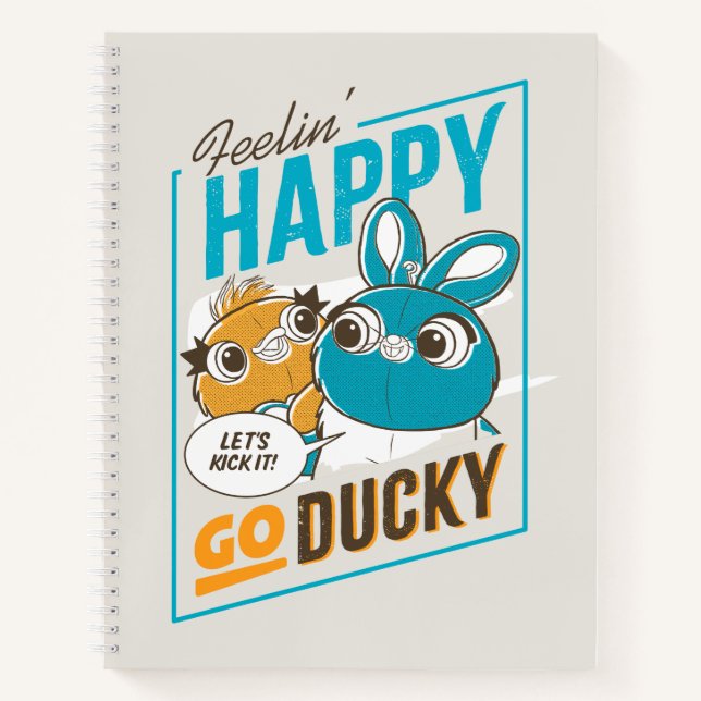 Carnet Toy Story 4 | Feelin' Happy Go Ducky (Devant)