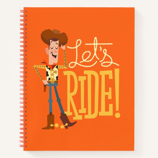 Carnet Toy Story 4 | Illustration en bois "Ride" (Devant)