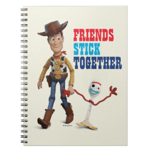Carnet Toy Story 4 Woody & Forky Walking Together