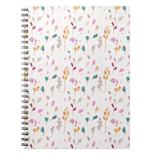 Carnet traces florales Abstraites (Devant)