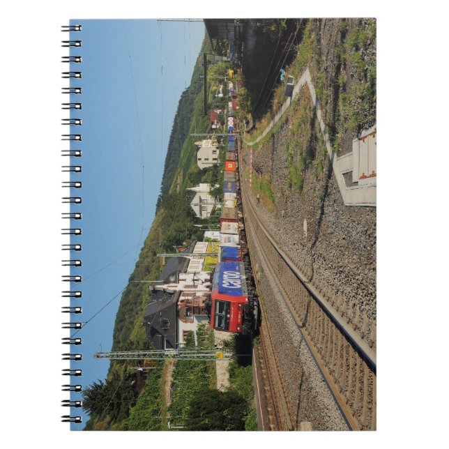 Carnet Train de marchandises à Lorch, sur le Rhin (Devant)
