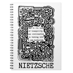 Carnet TRANQUILITÉ et barbarie citation de Nietzsche