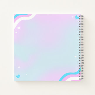 Carnet Trans art illustration on spiral notebook