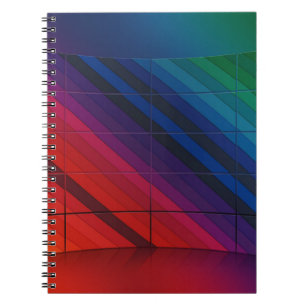 Carnet Transition Multicolore Avec Grille