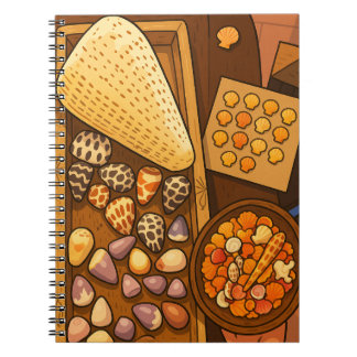 Carnet Trésors sur la table