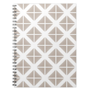 Carnet Triangle Motif tendance beige