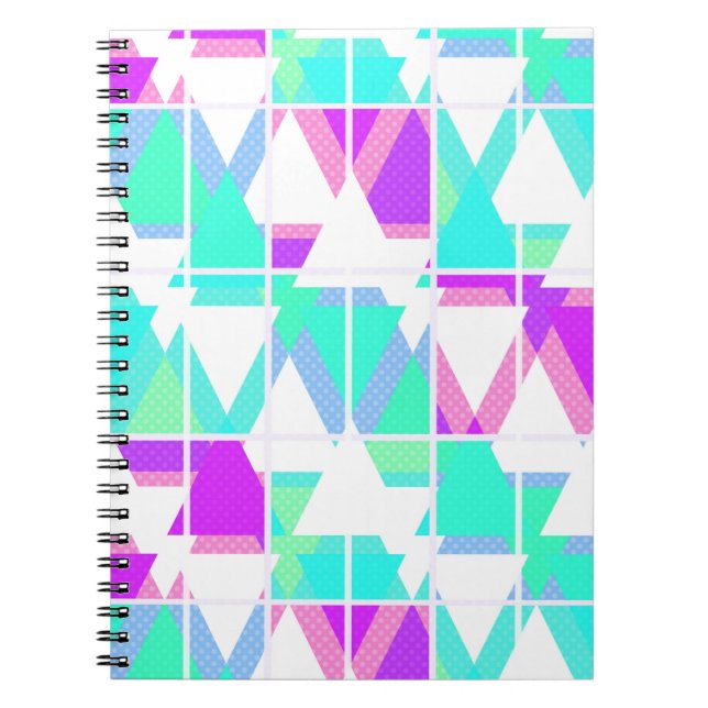Carnet triangles Abstraits géométrique motif moderne avec (Devant)