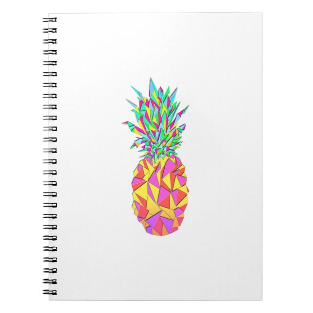Carnet Triangles géométriques roses de Fille Ananas (Devant)