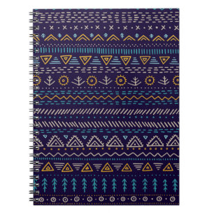 Carnet Tribal Hand-Drag : Ethnic Seamless Motif