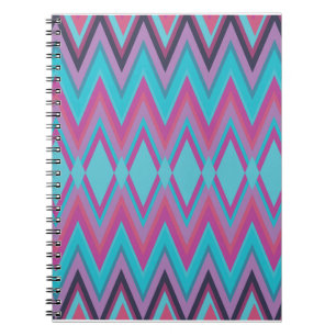Carnet Tribal pourpre et Aqua