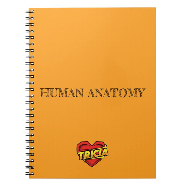 Carnet Tricia Heart Orange (Devant)