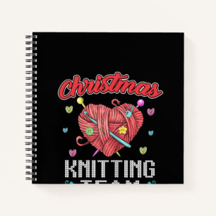 Carnet Tricot de Noël Équipe Coeur Fil Crochet