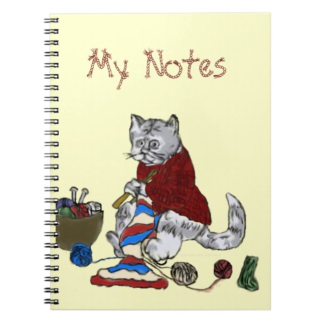 Carnet Tricot Kitten - Notes (Devant)