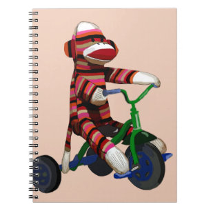 Carnet Tricycle de singe de chaussette
