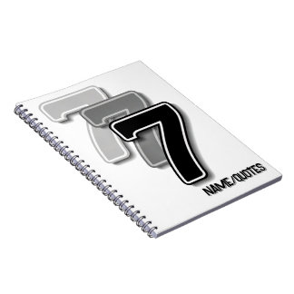 Carnet Triple Seven Graphique – Art Moderne Minimaliste
