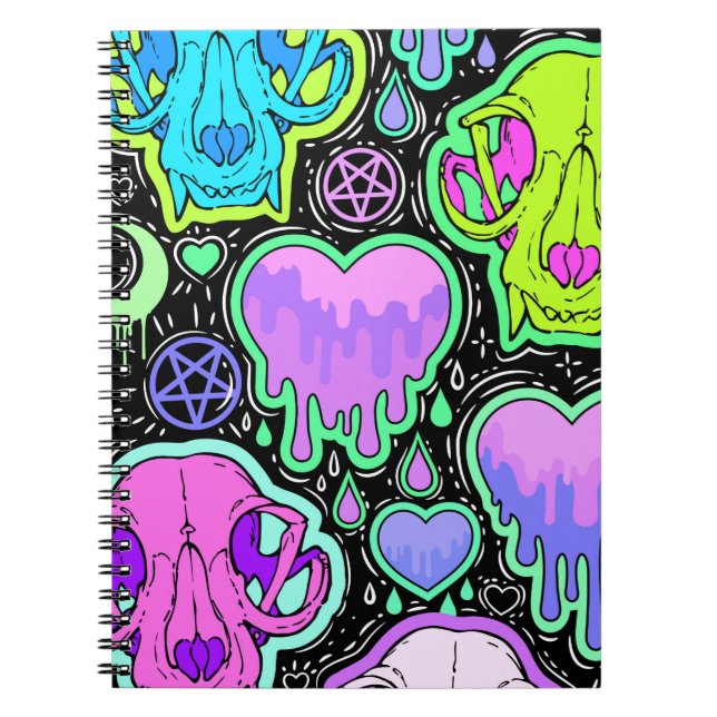 Carnet Trippy Cat Skuls (Devant)