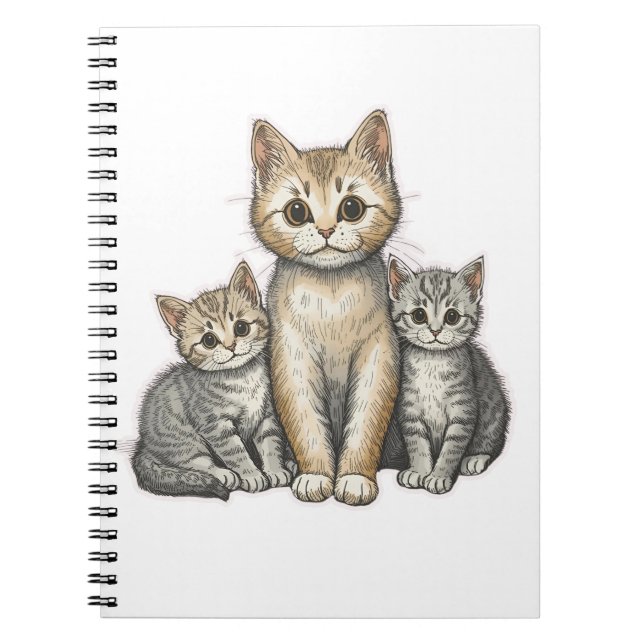 Carnet Trois Petits Chatons (Devant)