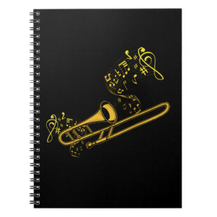 Carnet Trombone Player Brass Music Instrument Big Band