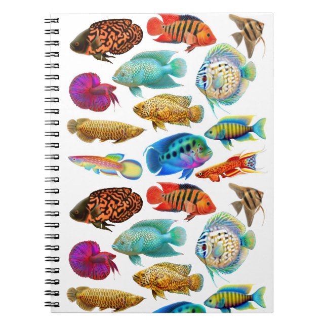 Carnet tropical de poissons d'aquarium (Devant)