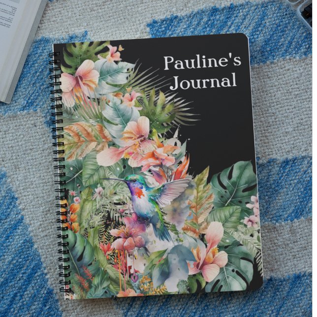Carnet Tropical magazine personnalisé cadeau tropiques (Créateur téléchargé)